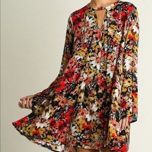 UmGee Long Sleeve Trapeze Dress/Tunic Size Small